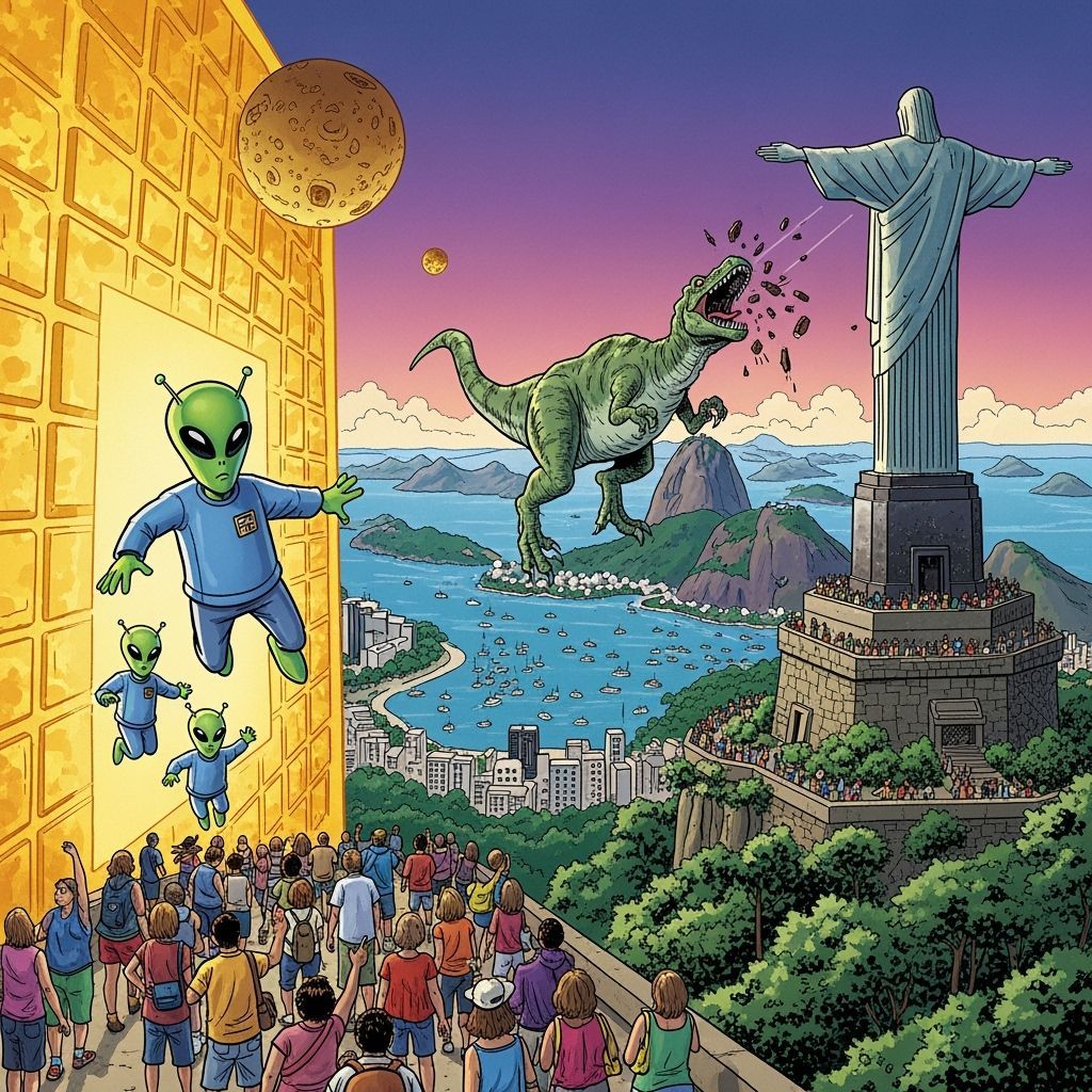 Green Alien's Chocolate Quest in Golden Universe