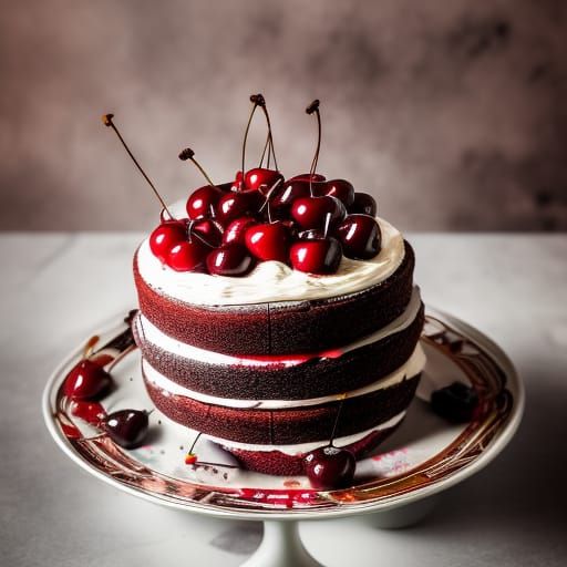Mouthwatering Black Forest Cake with Cherries