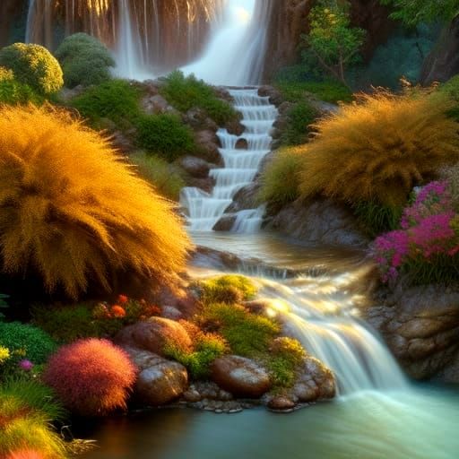 Abstract Hydrologic Water Flow Illustration