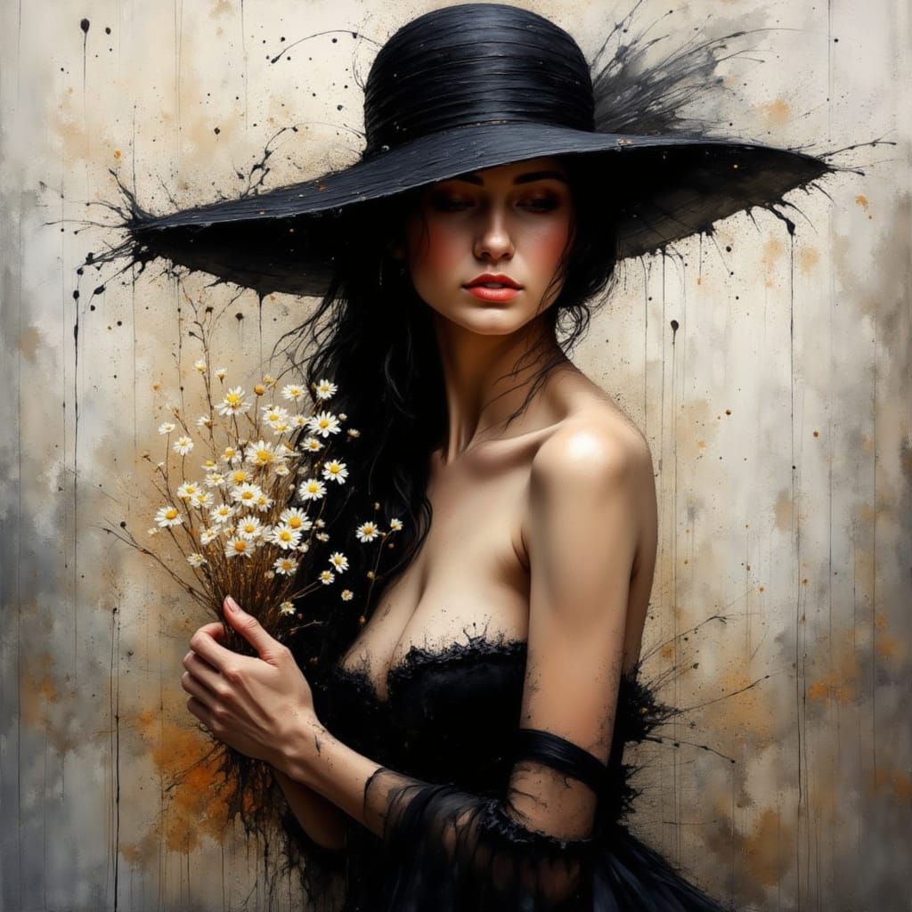 Ink splatter style zero