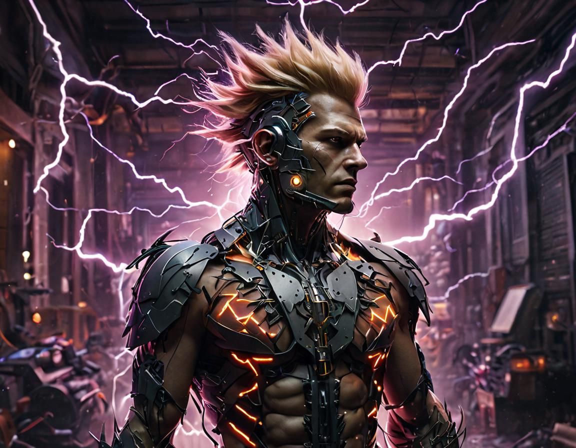 Frankenstein's Monster in Medusapunk Cybernetics Style