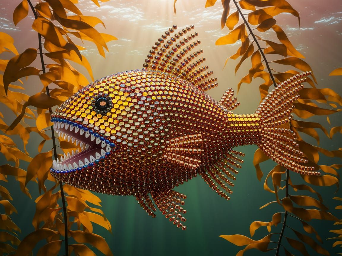 Beaded Piranha: A Jewel of Underwater Art