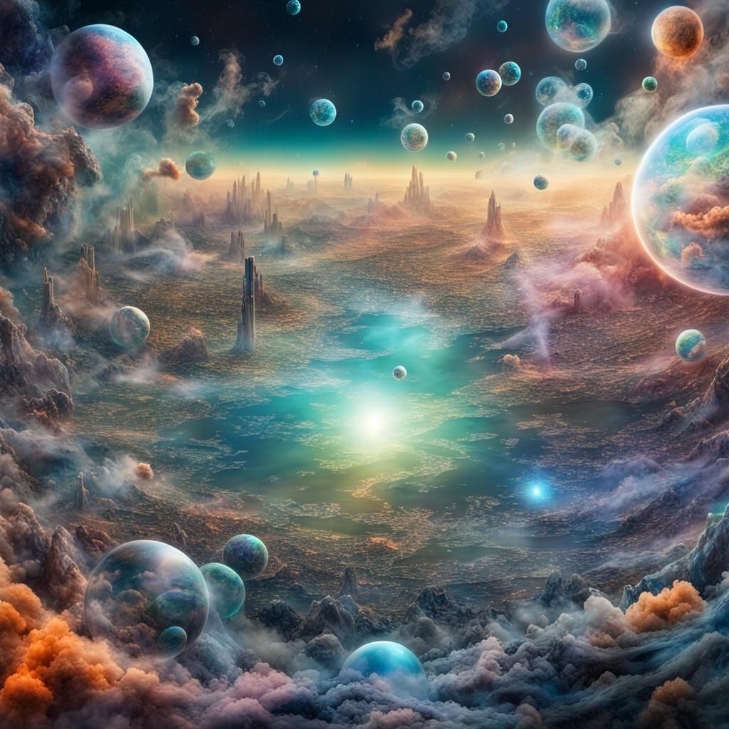 Polluted Earth from Space: Hyperrealistic Digital Art