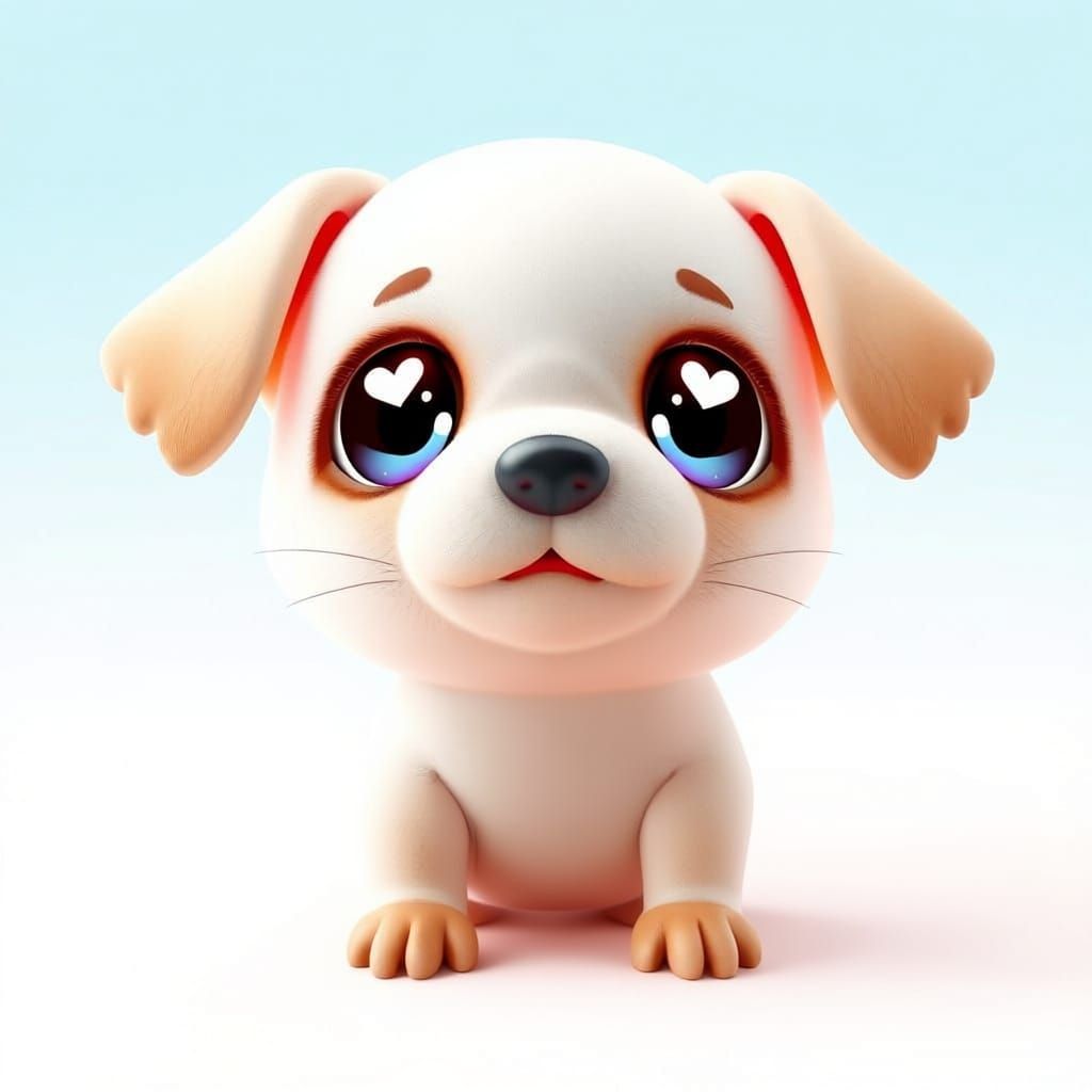 Chibi Puppy Radiates Adorable Innocence