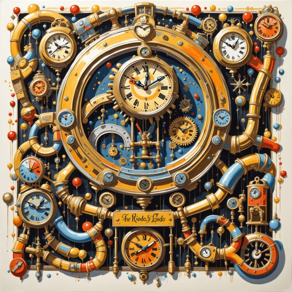 Steampunk Clockwork Heads with Intricate Engine Details
