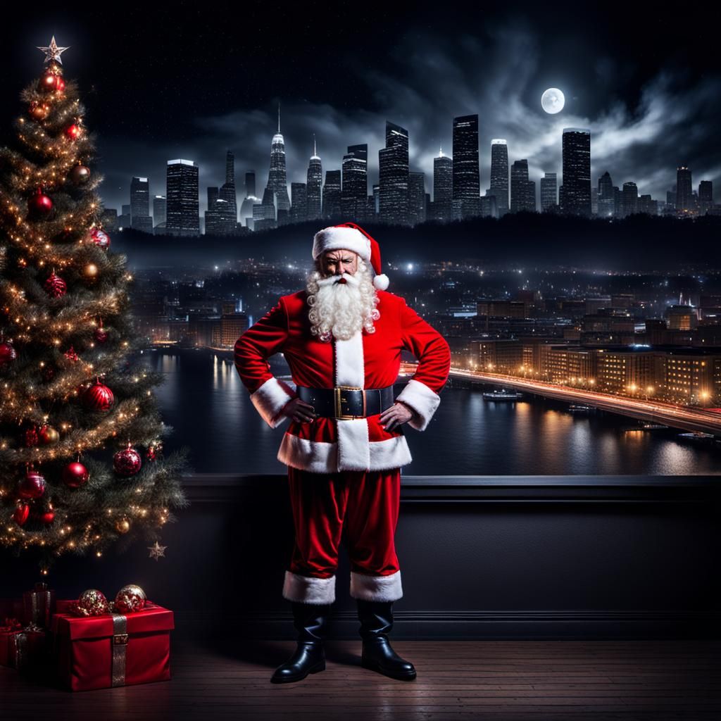 Sinister Santa Owns the Dark Night Sky