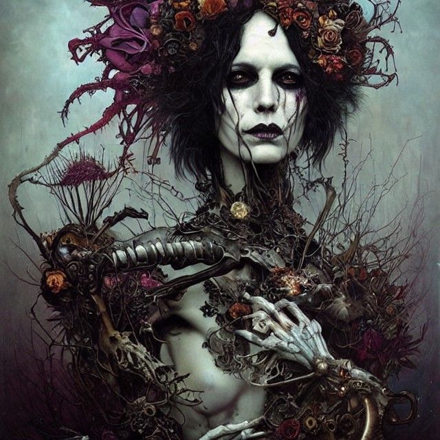 Gothic Skeletal Raven in Photorealistic 8K