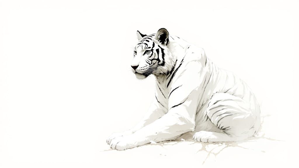 White Tiger….minimalist.