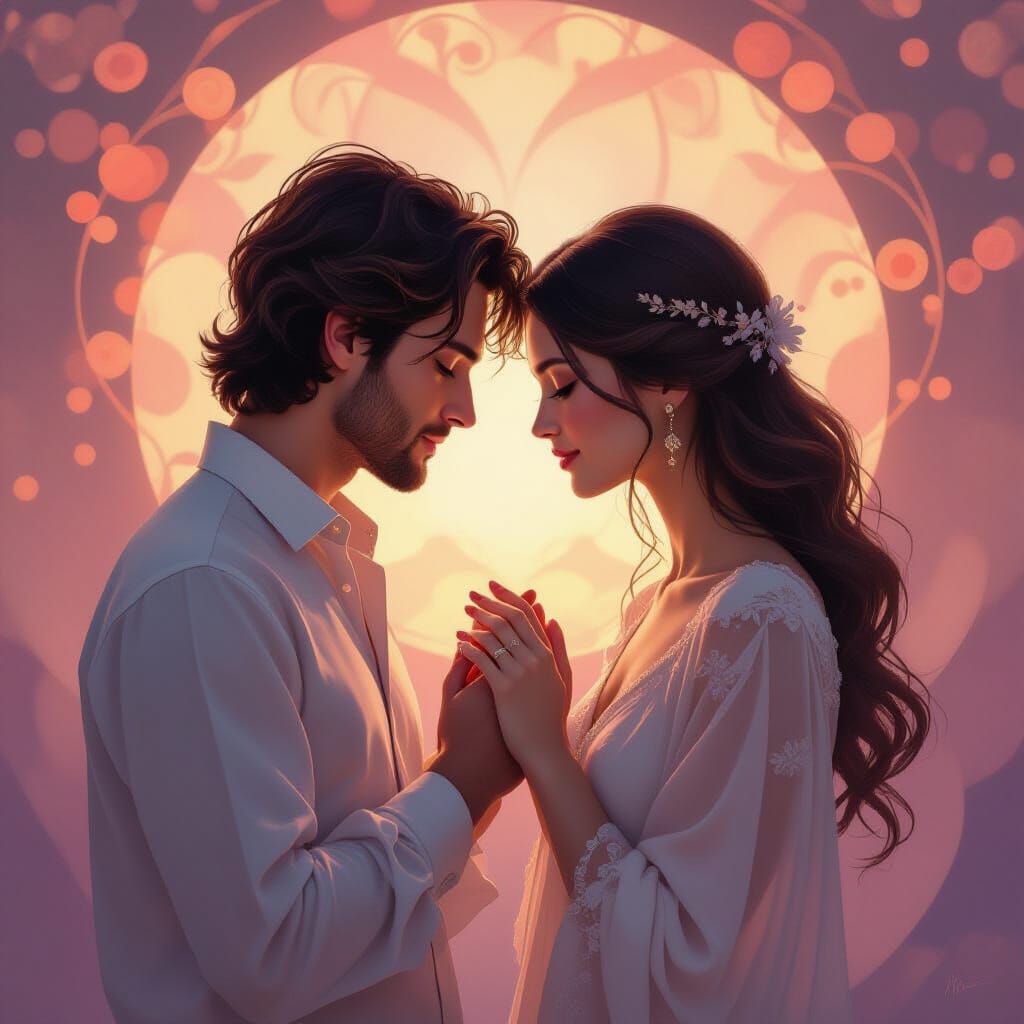 Two Souls Connect in Silent Harmony