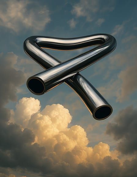 Cinematic Portrait with Golden Lighting and Soundwaves