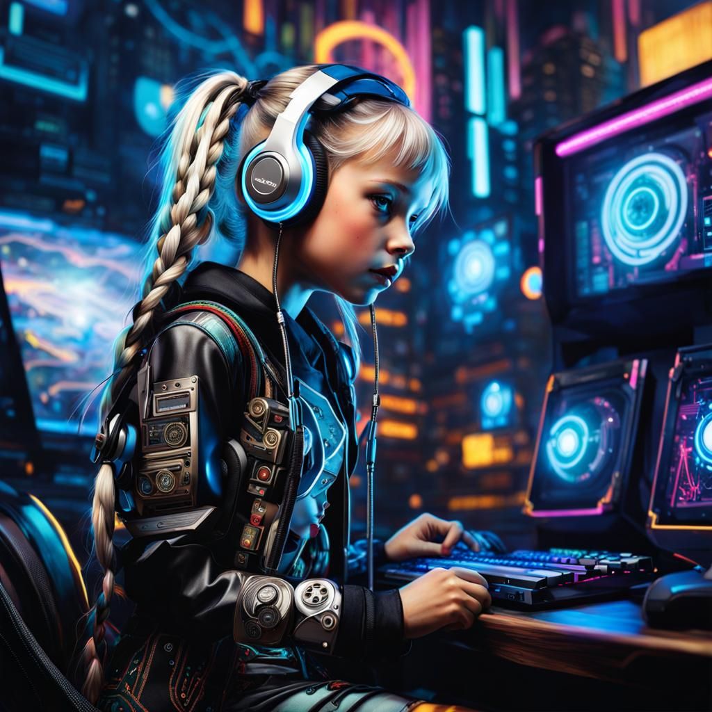 Young gamer