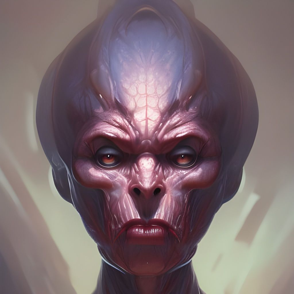 Demonic Eldridge Alien Portrait in Unreal Engine 5