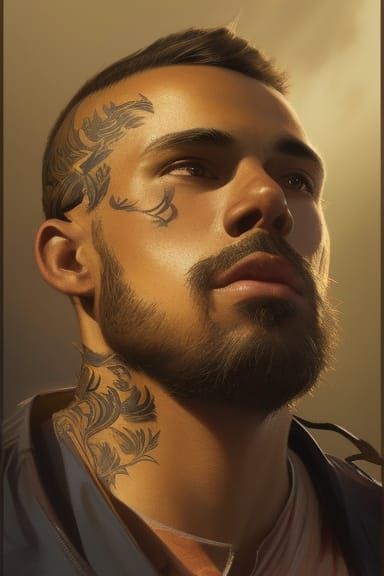 Striking Portrait with Dynamic Lighting