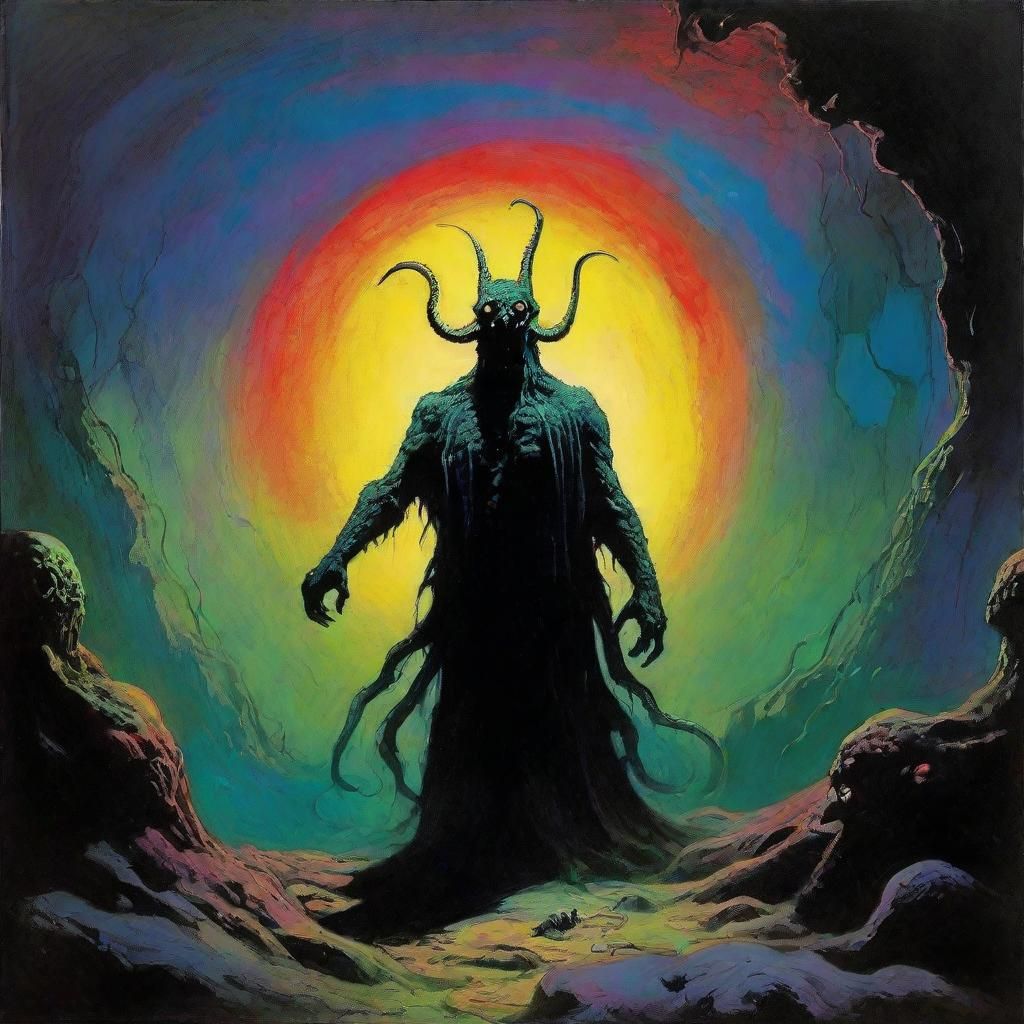 Evil Nightmarish Dream Vision in Grimdark Style