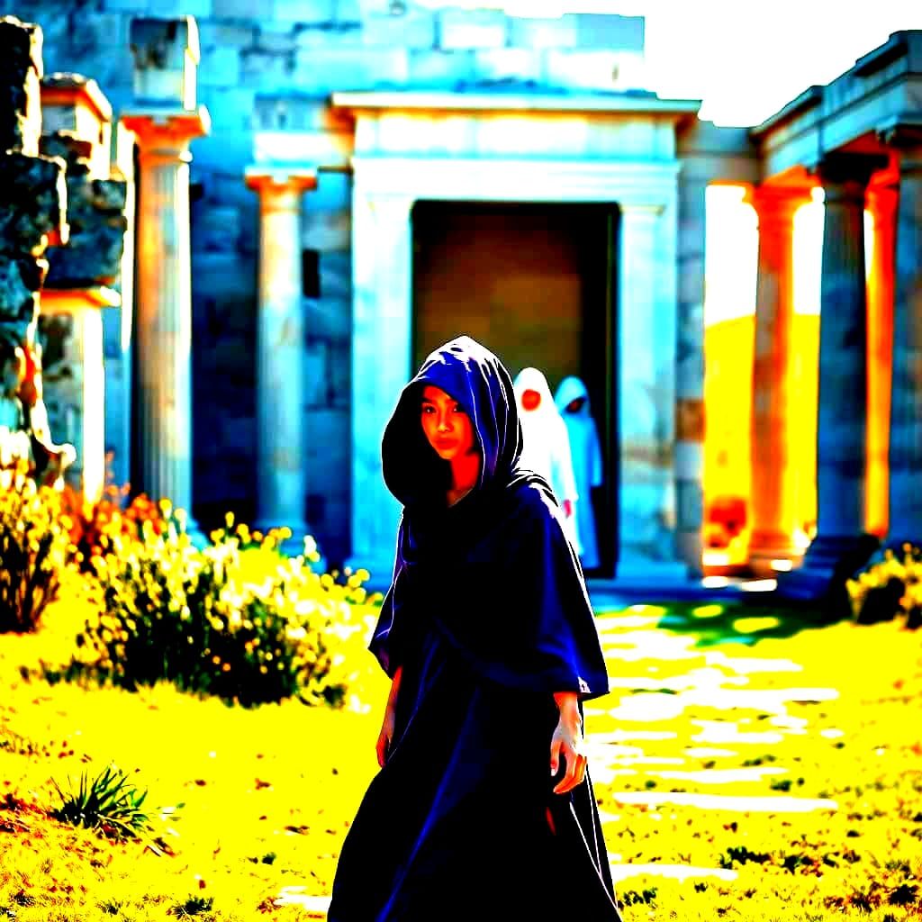 Mystical Goddess in Ancient Greek Temples