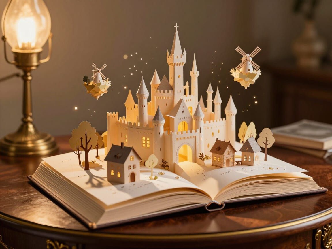 Elaborate Pop-Up Book Reveals Fairytale City