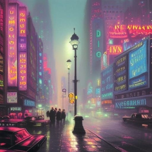 Neon Noir: 1960s New York City Landscape