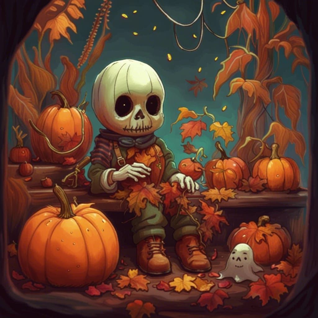 Synthwave Halloween: Strange Autumn Terrarium