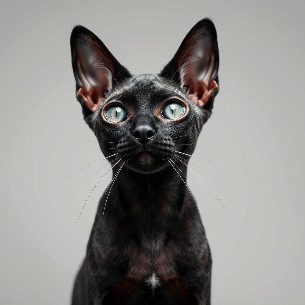 Feline Portrait in Monochrome