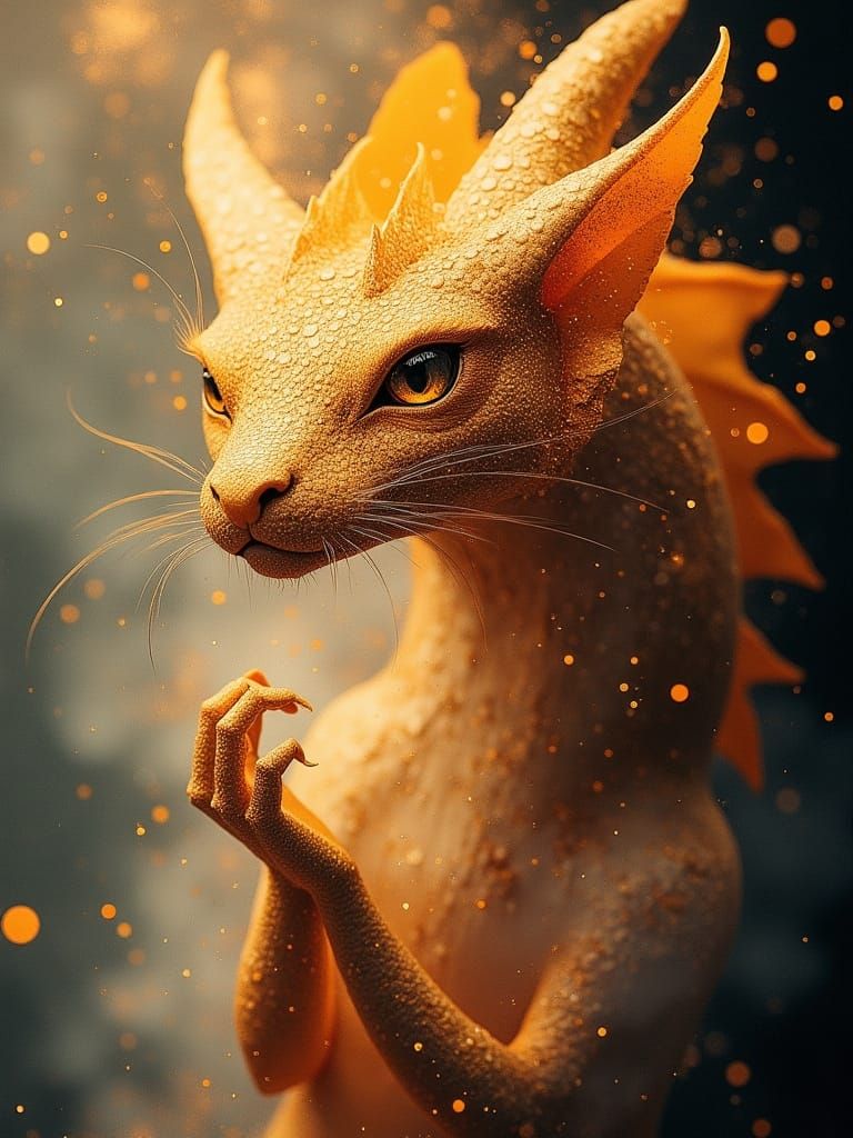 Am I a cat or a dragon.. not bothered, cause I can fly :)