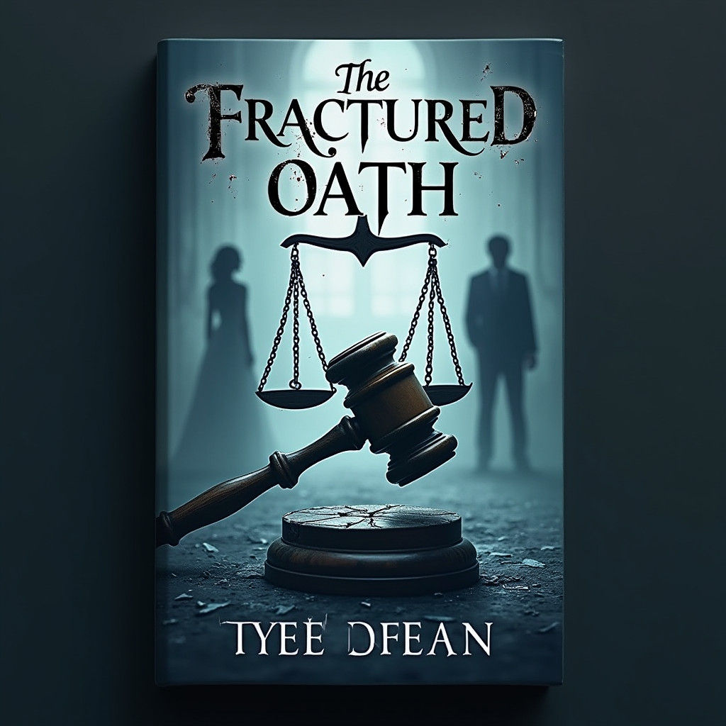 Shattered Gavel on Fractured Glass: A Book Cover