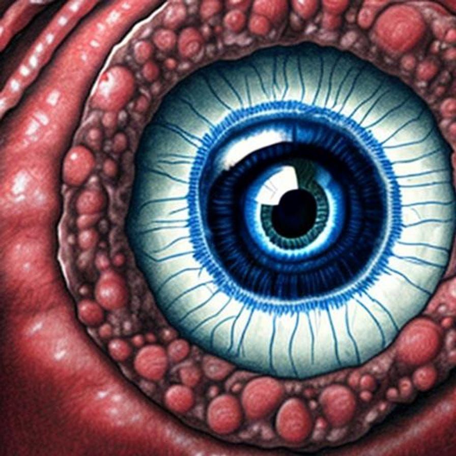 Surreal Sphincter View: An Unsettling Gaze