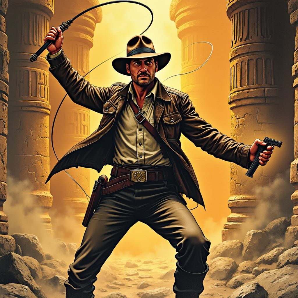 Daring Archaeologist Unleashes Epic Adventure in Classic Com...