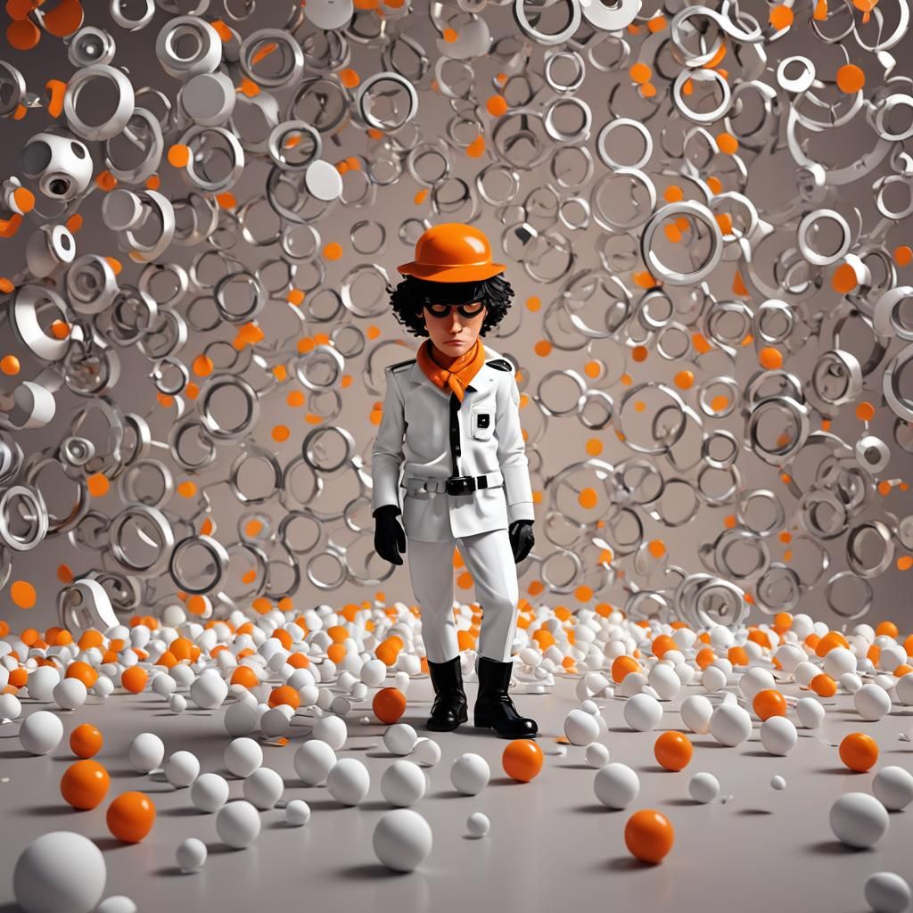 A Clockwork Orange: Pixar-Style 3D Digital Art