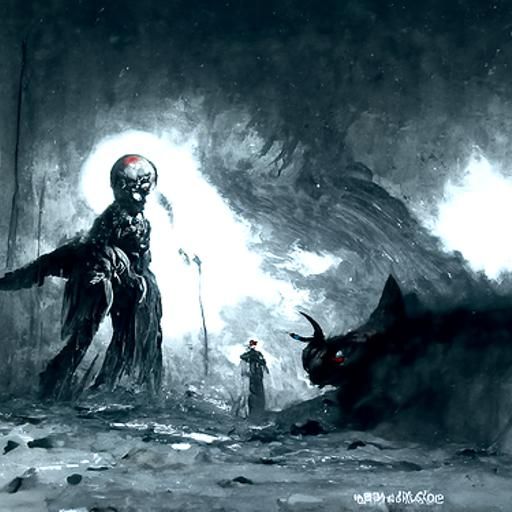 The Devil: Classic Horror Illustration