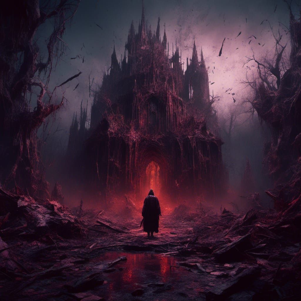 Macabre Dark Fantasy Portrait in 8K Resolution