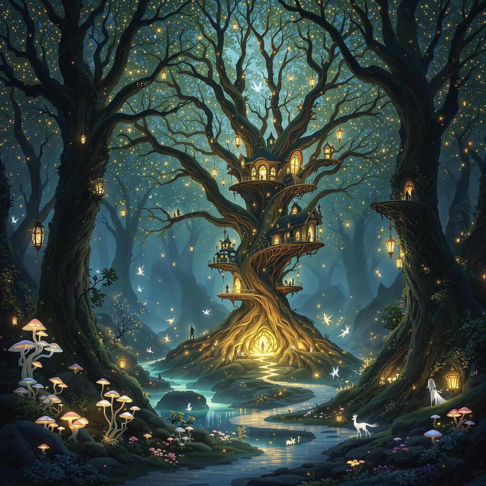 Whimsical Fae Enchanted Forest