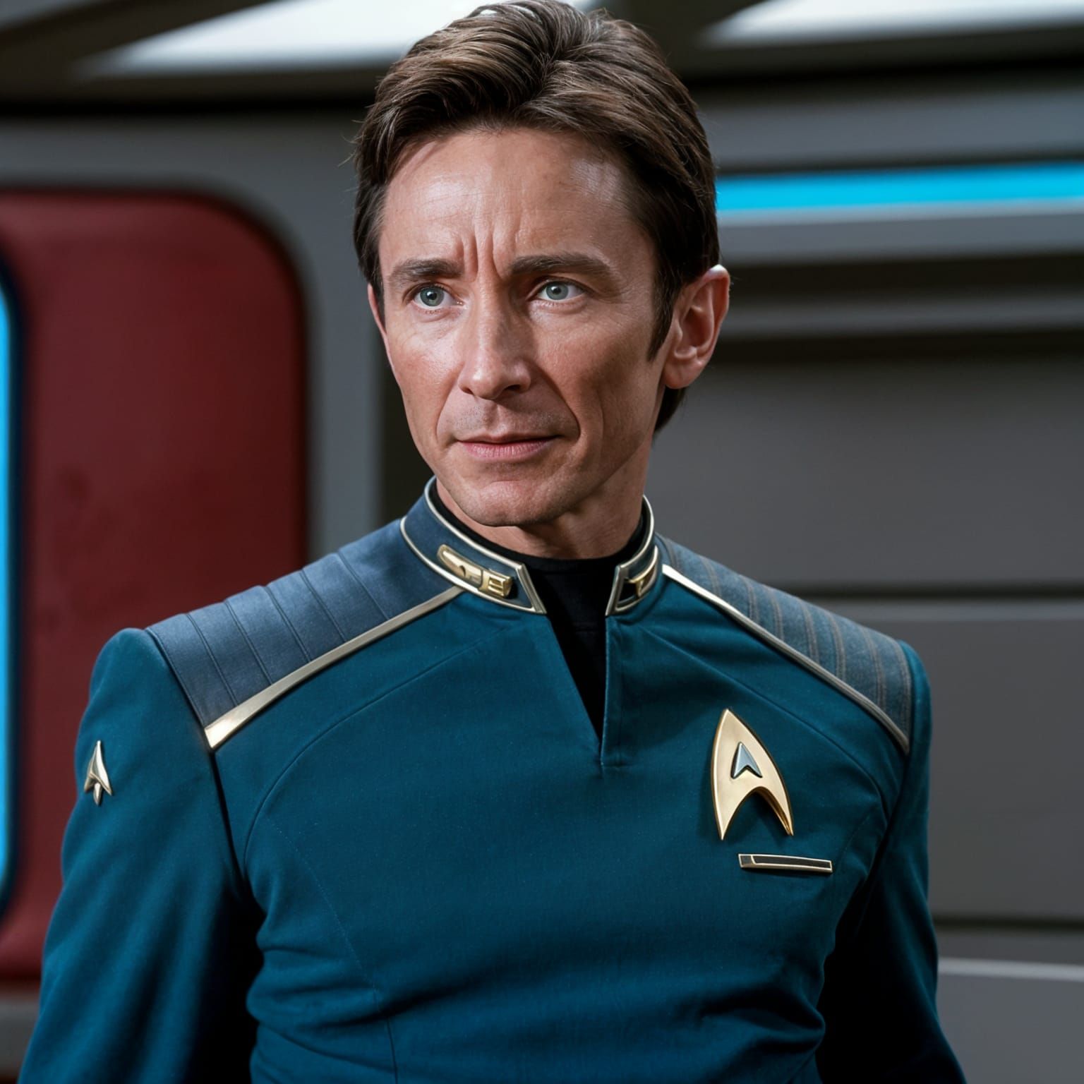 Dominic Keating as Star Trek Enterprise Officer