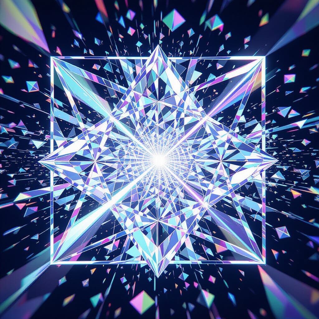 Laser Light Fragments into Rainbows in Mirrored Prism Box