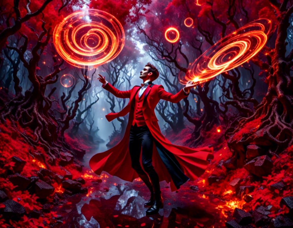 LoRA test: Magic swirls