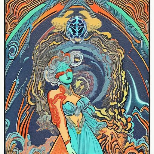 Morbid Curiosities: Stipple Oil Painting Collage