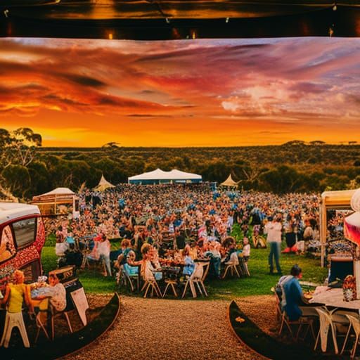 Australian Bush Wedding Reception Festival Poster
