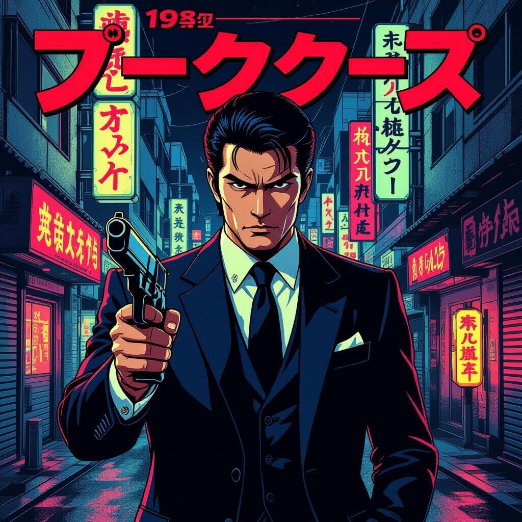 Yakuza Hero in Neon Tokyo: Manga Poster