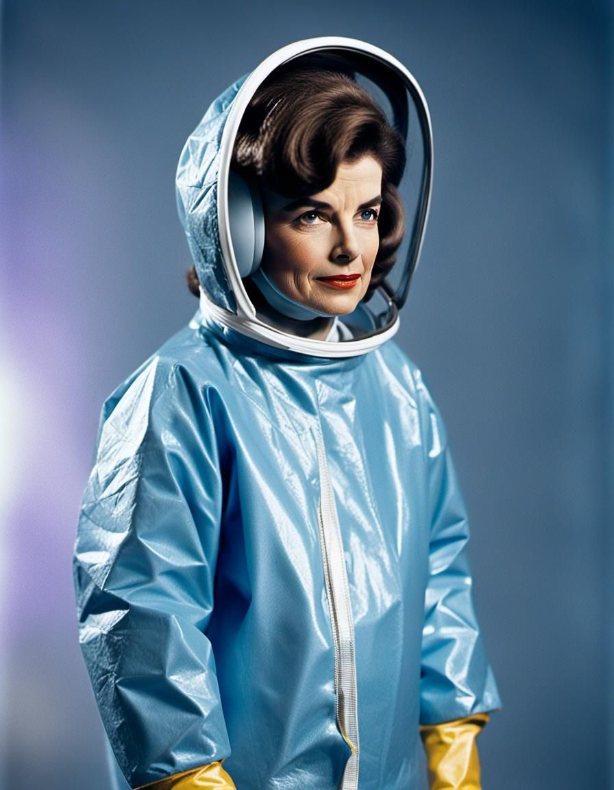 Jackie Kennedy in Hazmat Suit, Professional Studio Portrait
