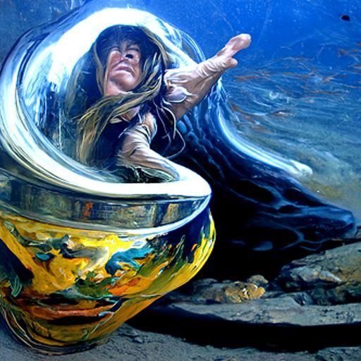 Abstract Oil Painting of Infinite Potential