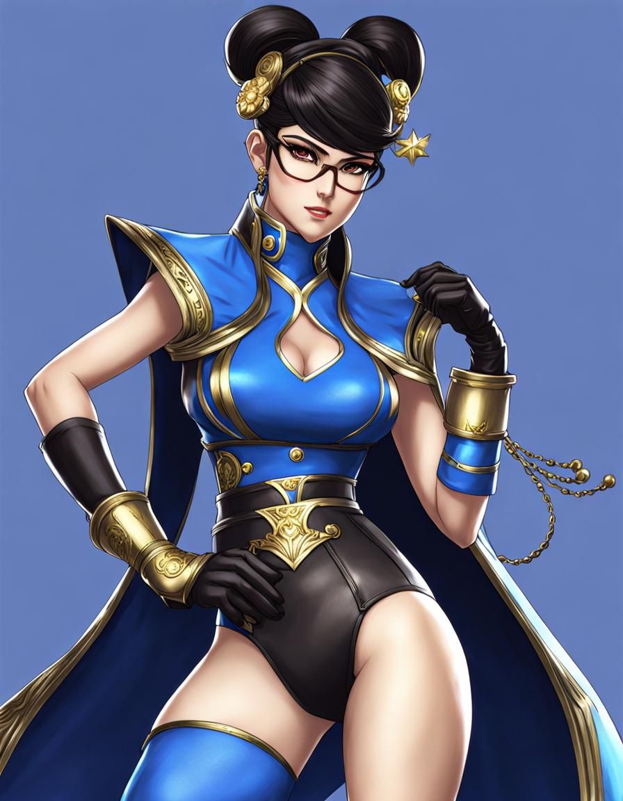 Bayonetta in Chun-Li Costume, Bayonetta 2 Style