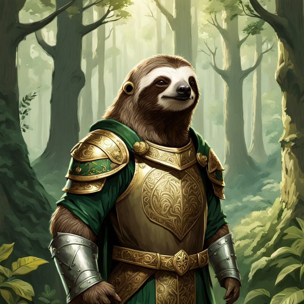 Sloth Knight in Ornate Armor