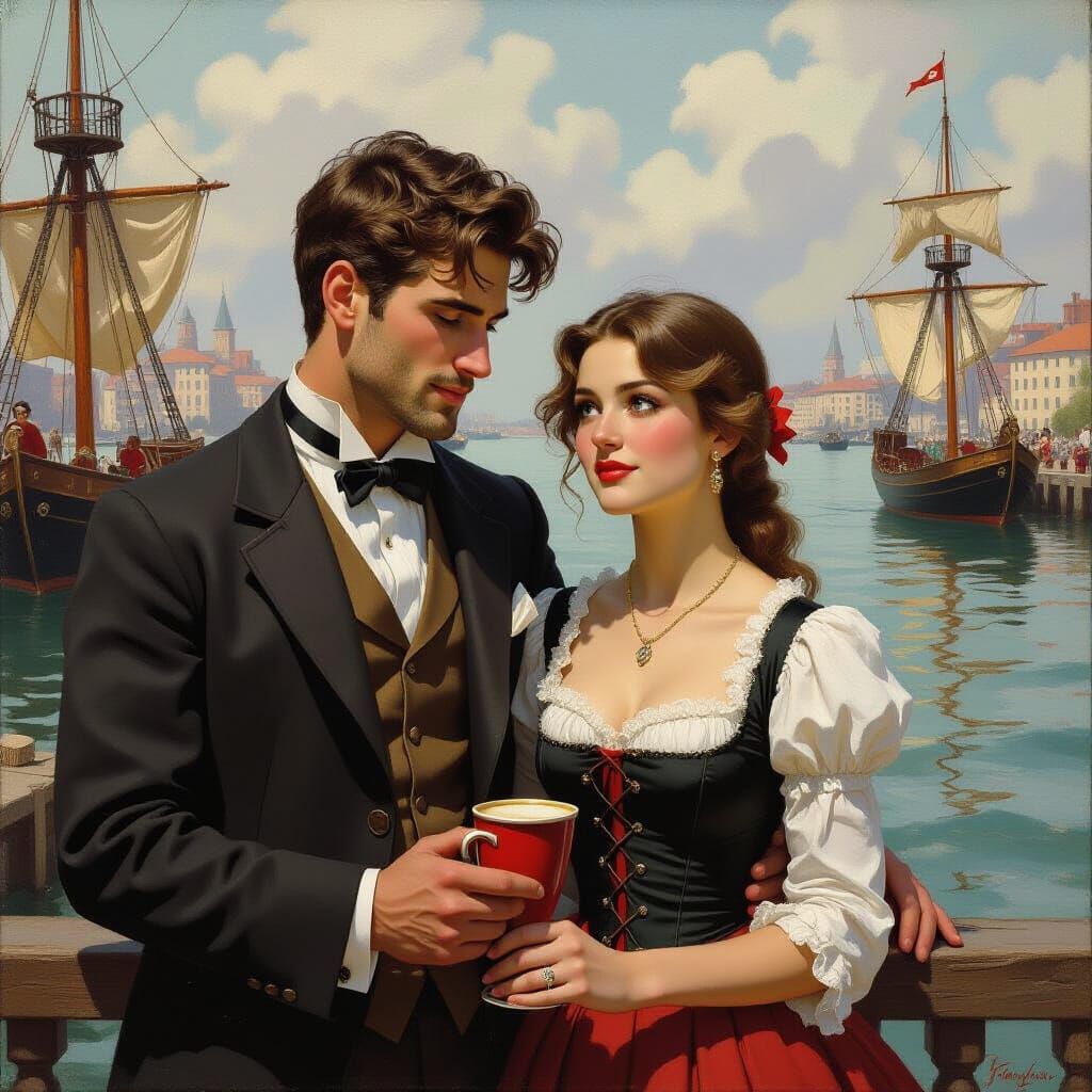 Limericks in Love as Oil Painting