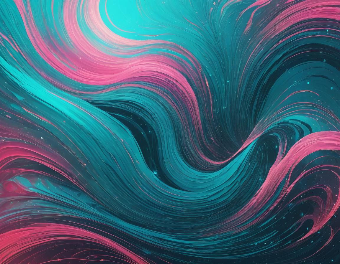 Ethereal Abstract Art with Shimmering Light