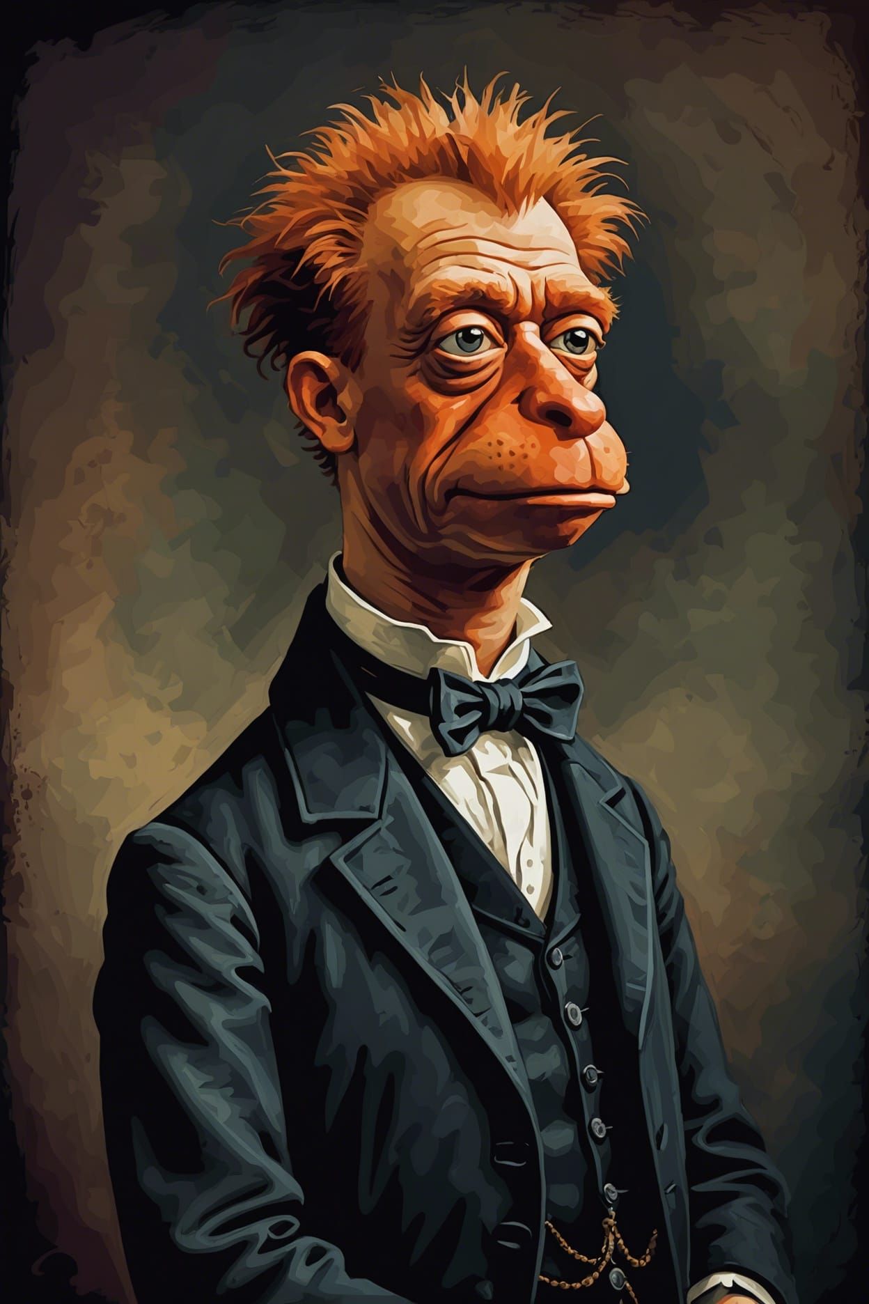 Beaker as Victorian Oil Painting