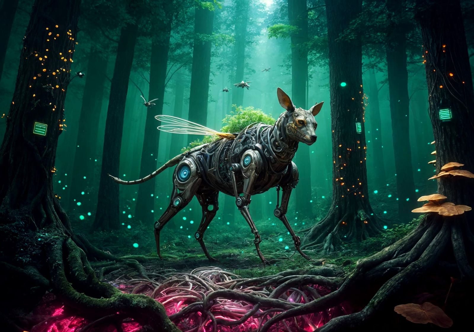 Biopunk Forest: Nature and Machine Collide