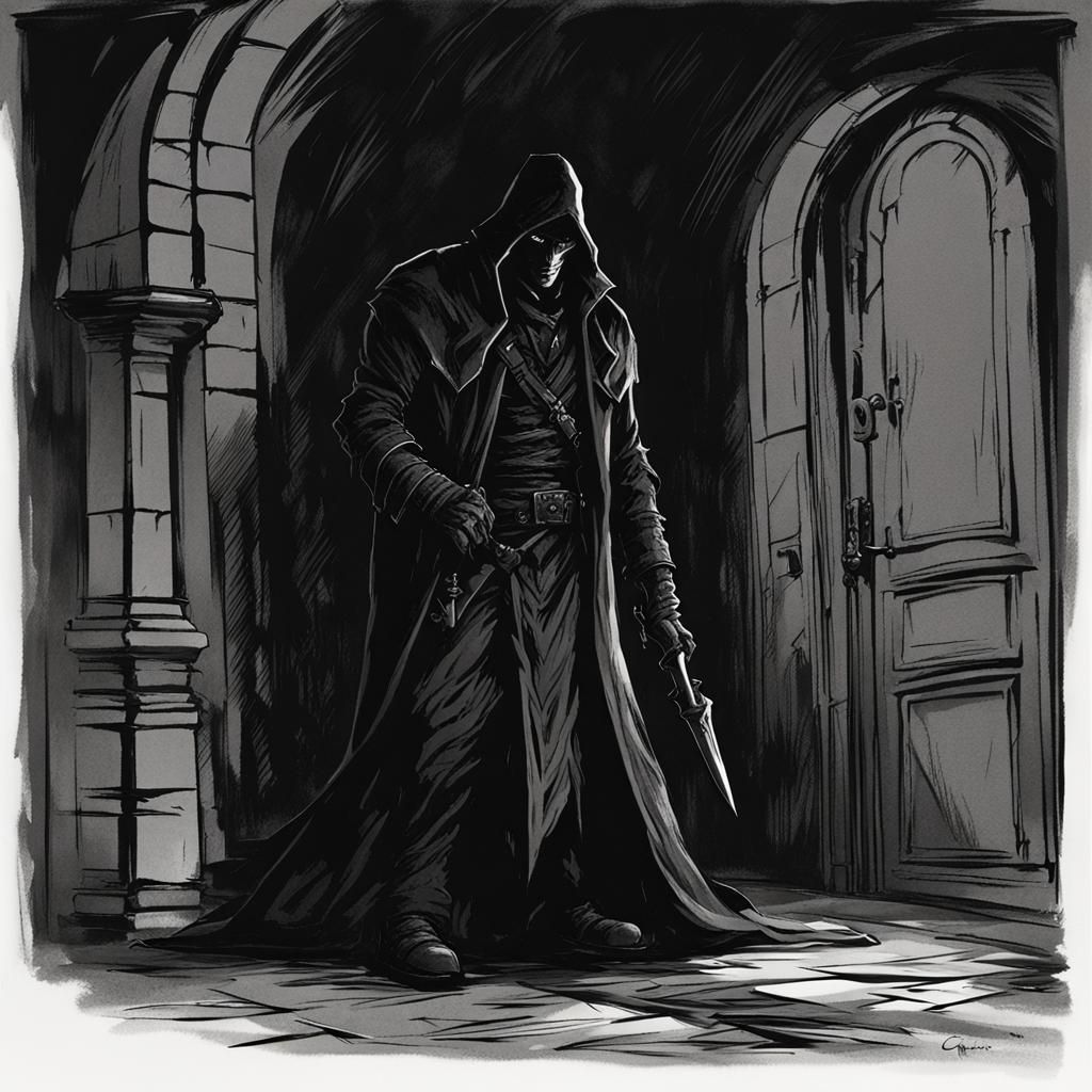 Grimdark Image in Chiaroscuro Lighting Style