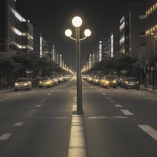 Infinite Street Lights Perspective