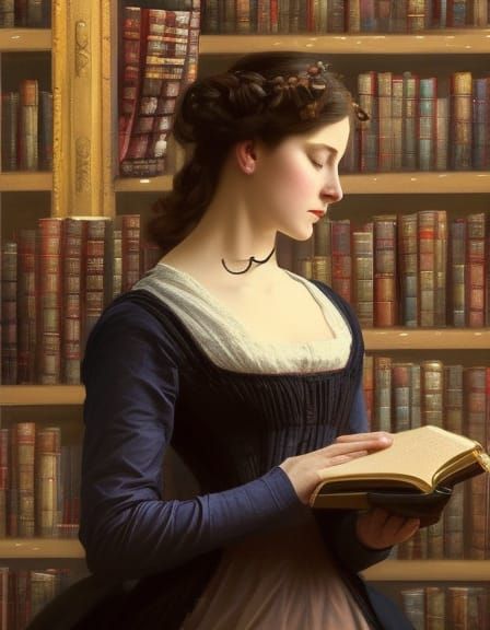 Victorian Woman Portrait in Artgerm Style