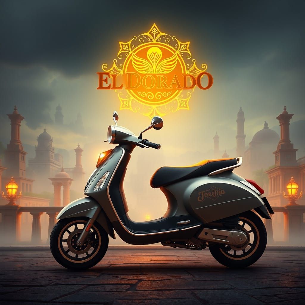 Mystical Casino El Dorado Logo in Golden Light