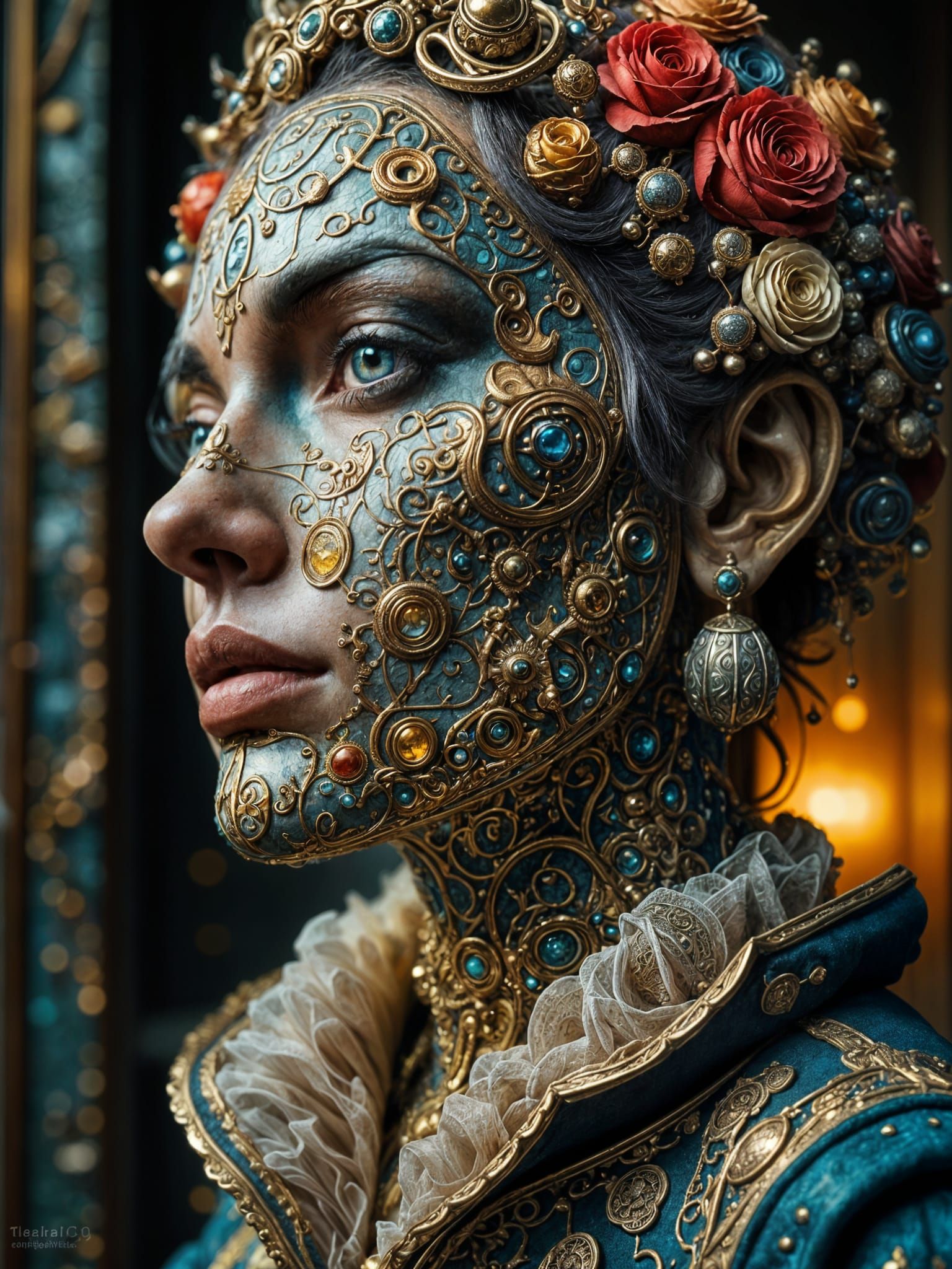 Elizabethan Bank Scene in Abstract Reality